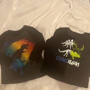 Two Long Sleeve Shirts Dino